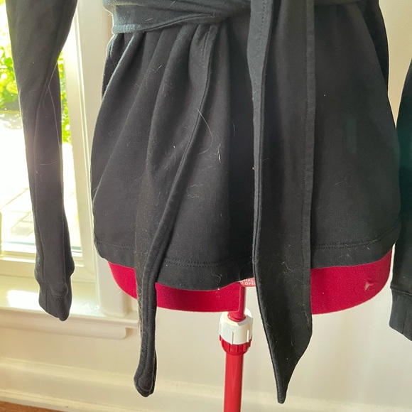 ALLSAINTS SWEATSHIRT WITH TIE BELT - Picture 2 of 11